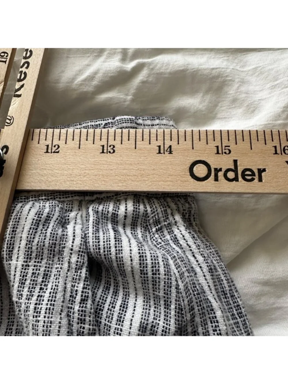 GAP Women's Blue Striped Linen-Blend Cropped Pants Small Beach Resort Vacation - Picture 6 of 10